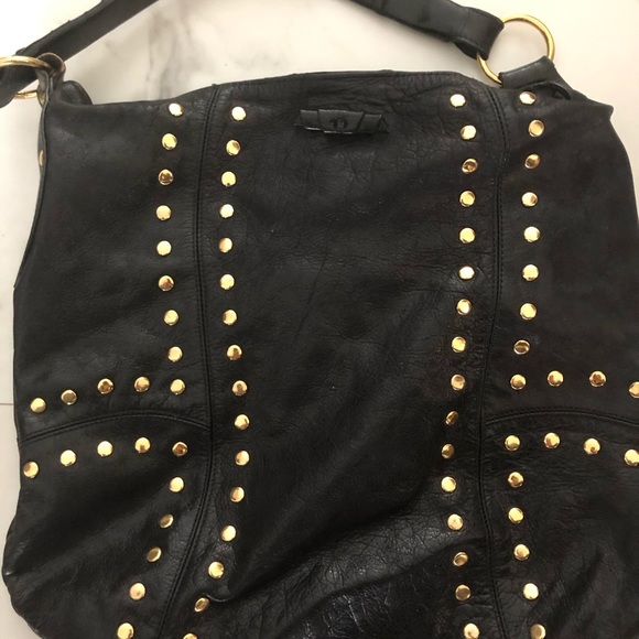 Black and gold  leather purse - Picture 1 of 3